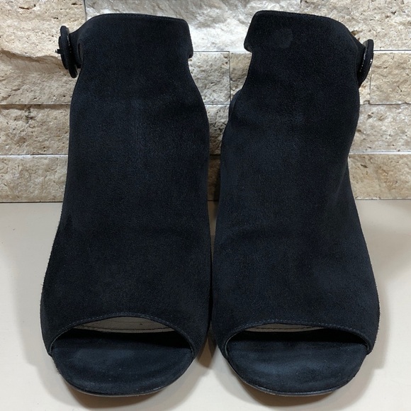 Prada Sandal Black Suede Block Heel - Picture 6 of 16